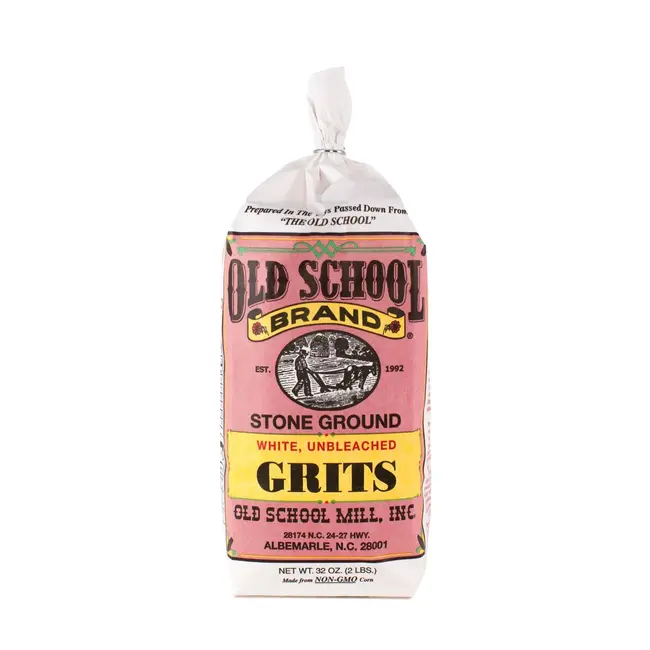 Old School Brand Old School Stone Ground White Grits 30oz