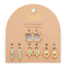 Interchangeable Charm Earrings Aqua Terra/Peace/Gold
