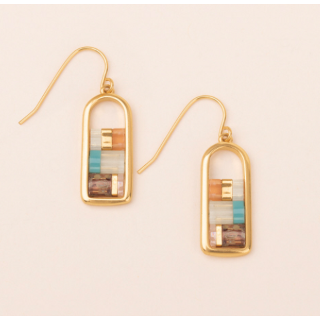 Good Karma Miyuki Frame Earrings
