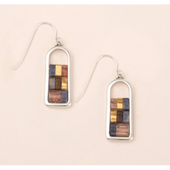 Good Karma Miyuki Frame Earrings