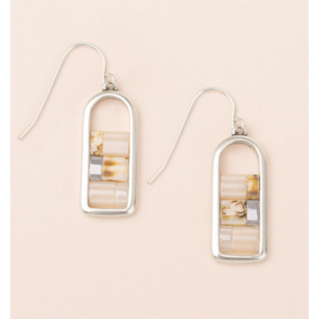 Good Karma Miyuki Frame Earrings