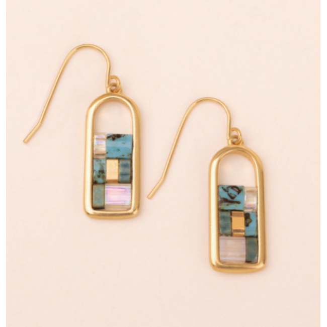 Good Karma Miyuki Frame Earrings