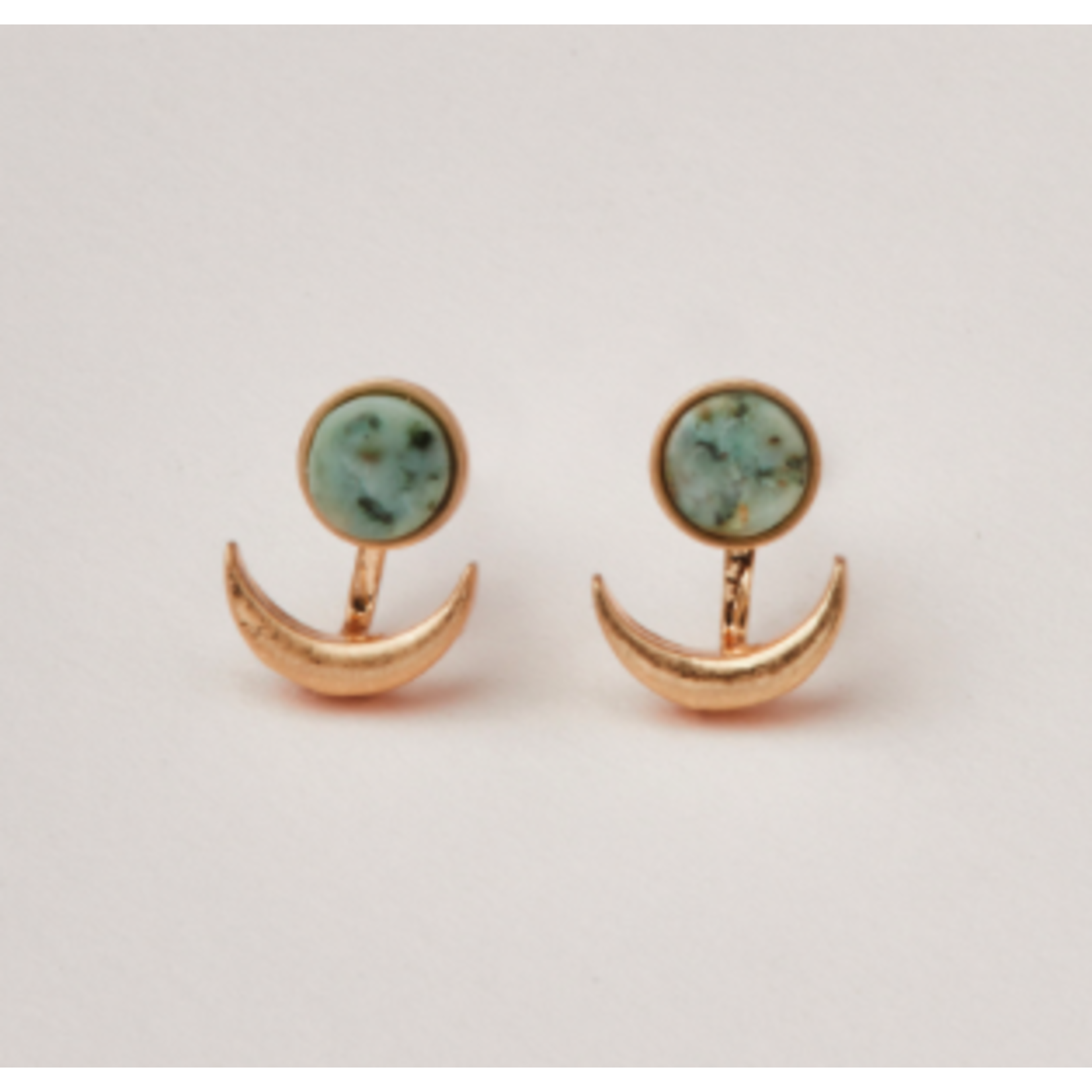Stone Moon Phase Ear Jacket