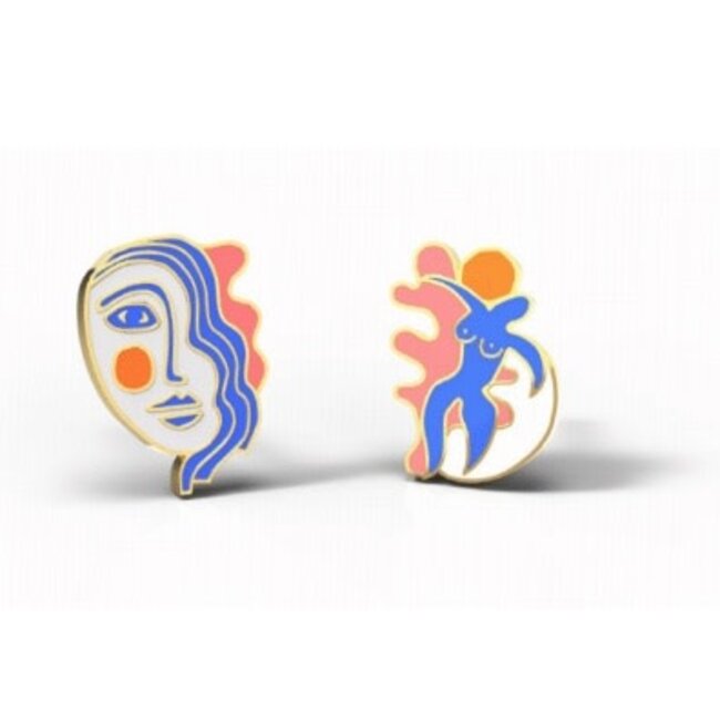 Yellow Owl Post Earrings Matisse