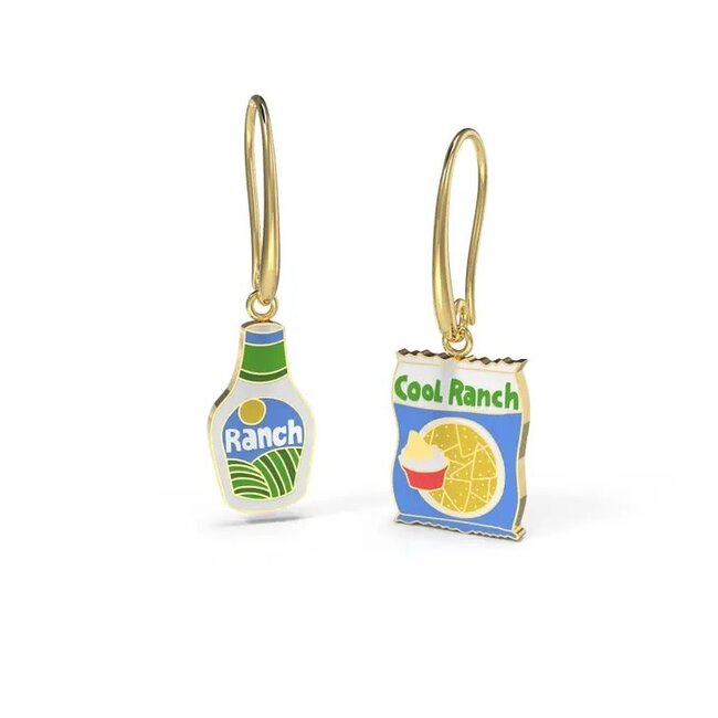Yellow Owl Hanging Earrings Cool Ranch