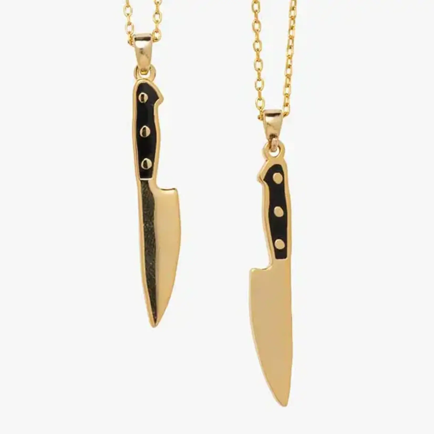 Pendant Necklace Knife Double Sided