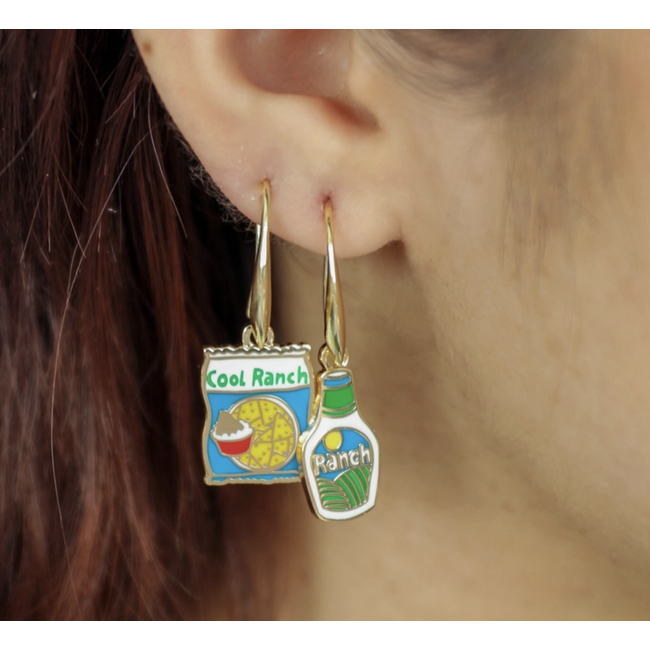 Yellow Owl Hanging Earrings Cool Ranch