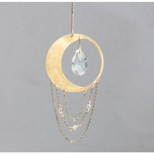 Mini Suncatcher Crescent Moon/Balance