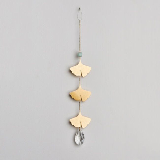 Suncatcher Botanical Leaf/Amazonite