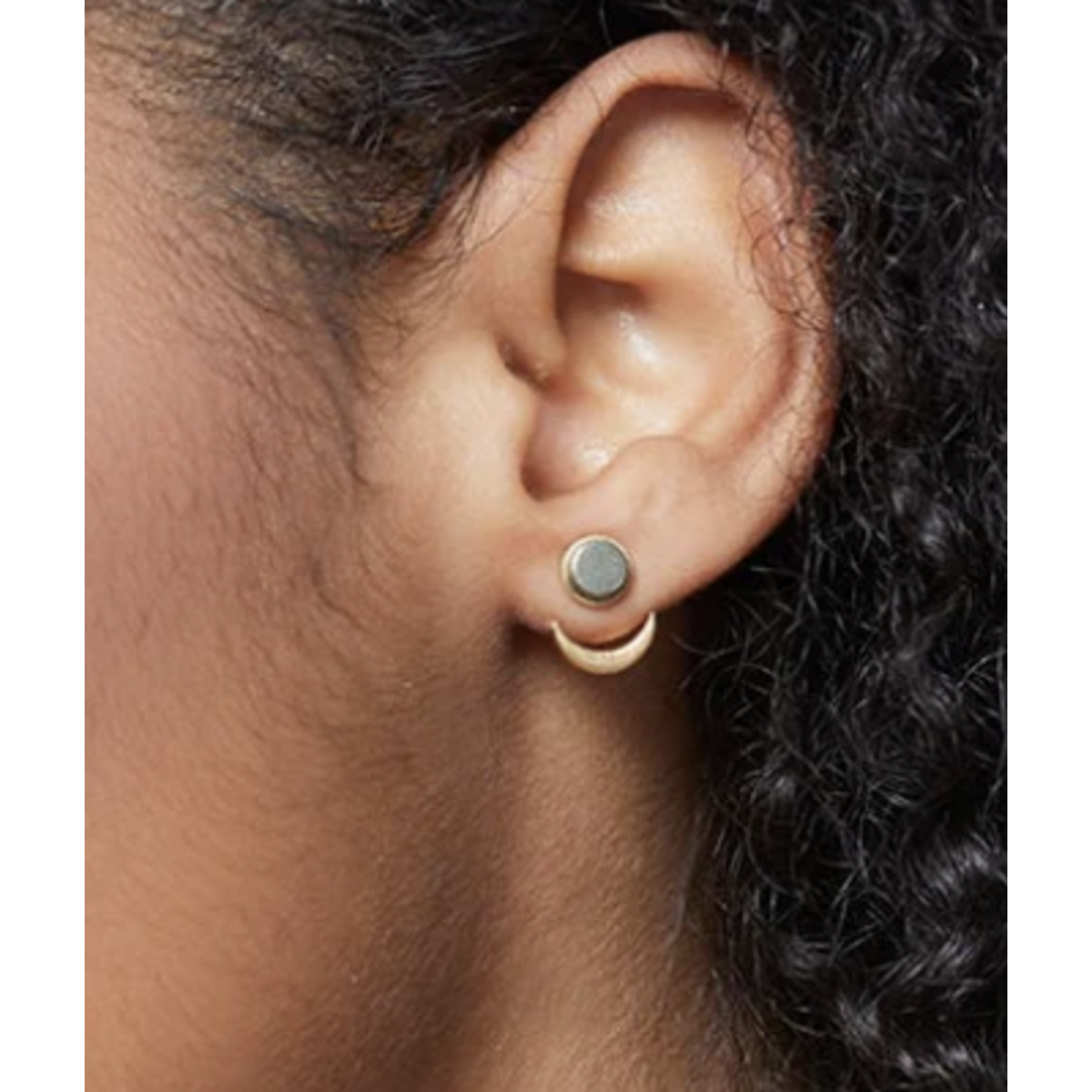 Stone Moon Phase Ear Jacket