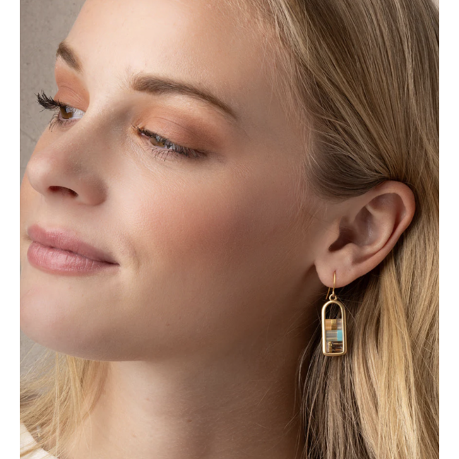 Good Karma Miyuki Frame Earrings