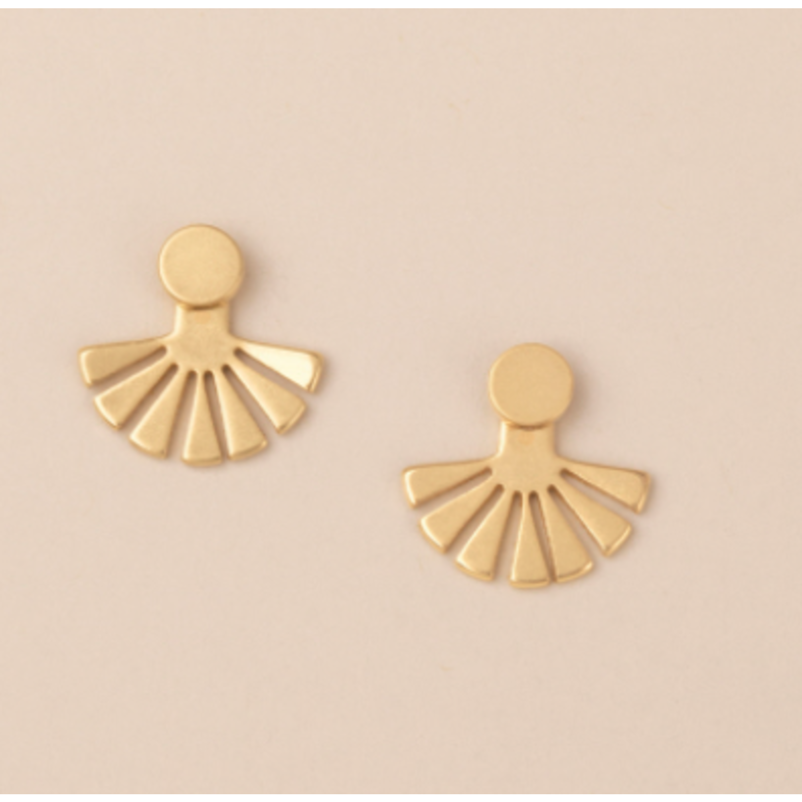 Refined Earrings Sunburst Ear Jacket