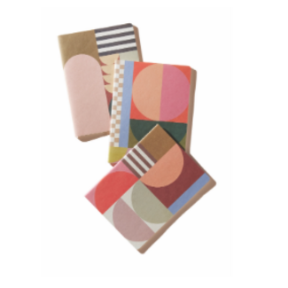 Flex Notebooks Saddle Stitch Set (3) Mod Geo