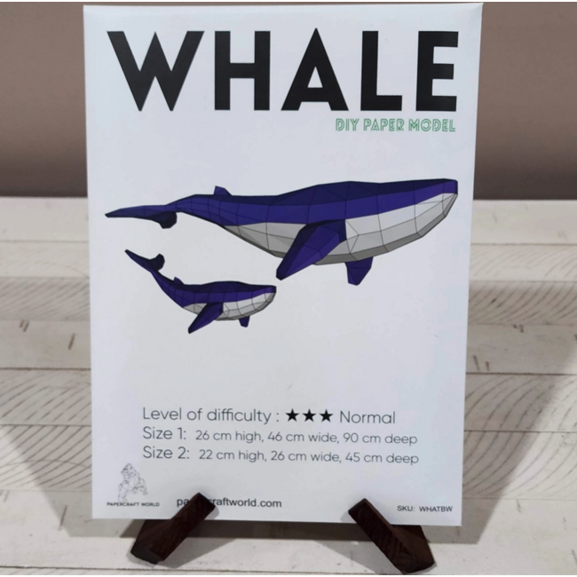 Paper Model Kit 3D Whales