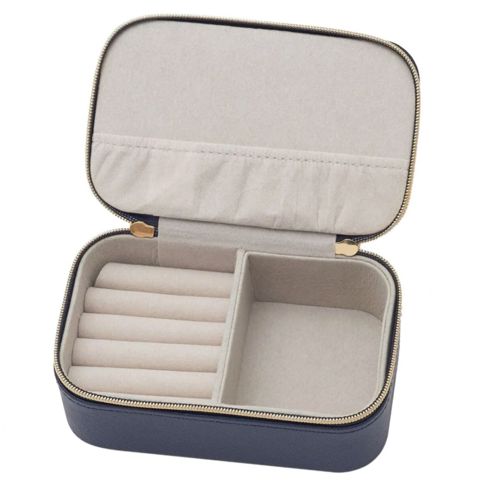 Mini Travel Jewelry Box Navy Eye