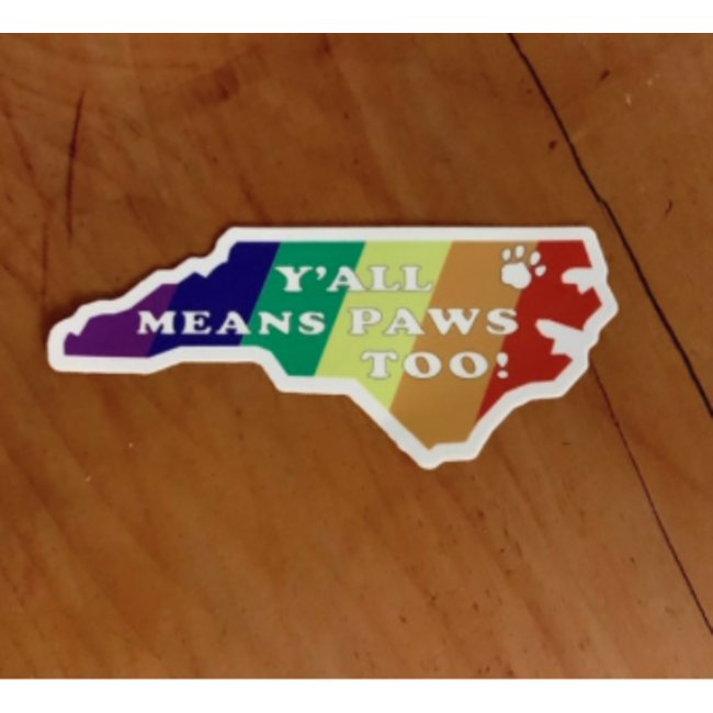 Labrottie Creations Labrottie Sticker Y'all Means Paws Too