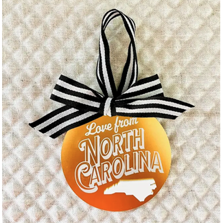 Mae Designs Love from NC Ornament