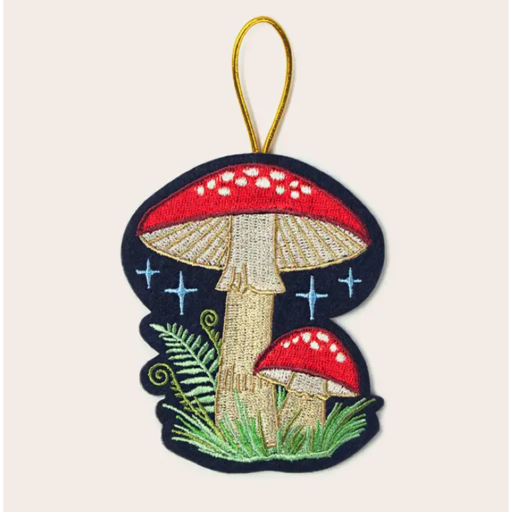 Mushroom Fern Ornament