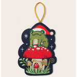 Frog Mushroom Ornament