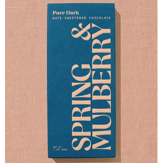 Spring & Mulberry Spring & Mulberry 2.1oz - Pure Dark Date-Sweetened Dark Chocolate