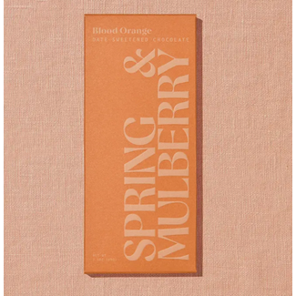 Spring + Mulberry Spring + Mulberry 2.1oz - Blood Orange Date-Sweetened Dark Chocolate