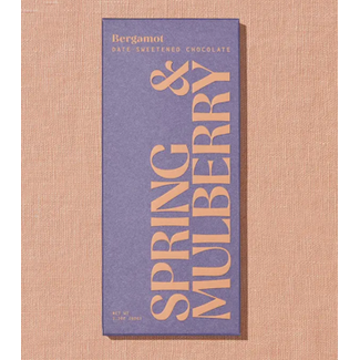 Spring & Mulberry Spring & Mulberry 2.1oz - Bergamot Date-Sweetened Dark Chocolate