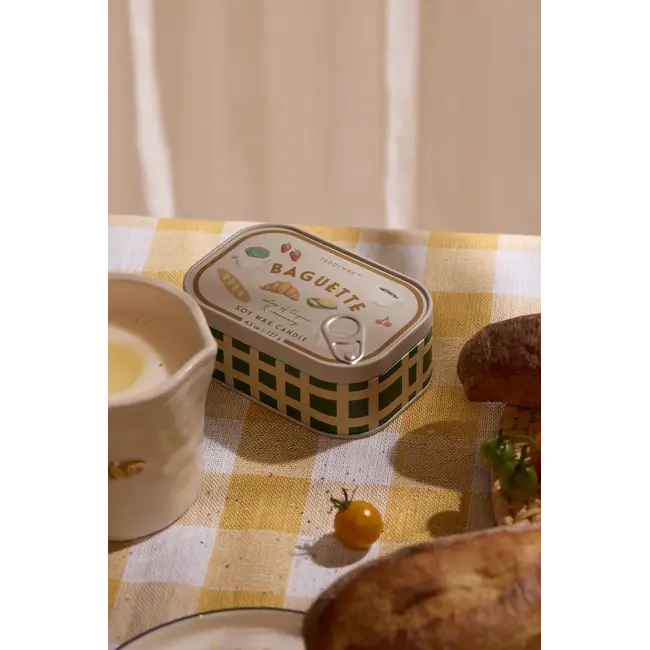 Bistro Tin Candle - French Baguette