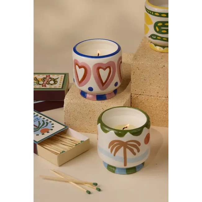 A Dopo Candle 8oz Hearts - Rosewood Vanilla