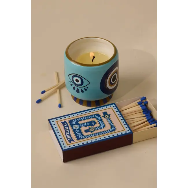 A Dopo Candle 8oz Eye - Incense & Smoke