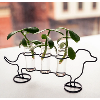 Doggy Triple Tube Vase
