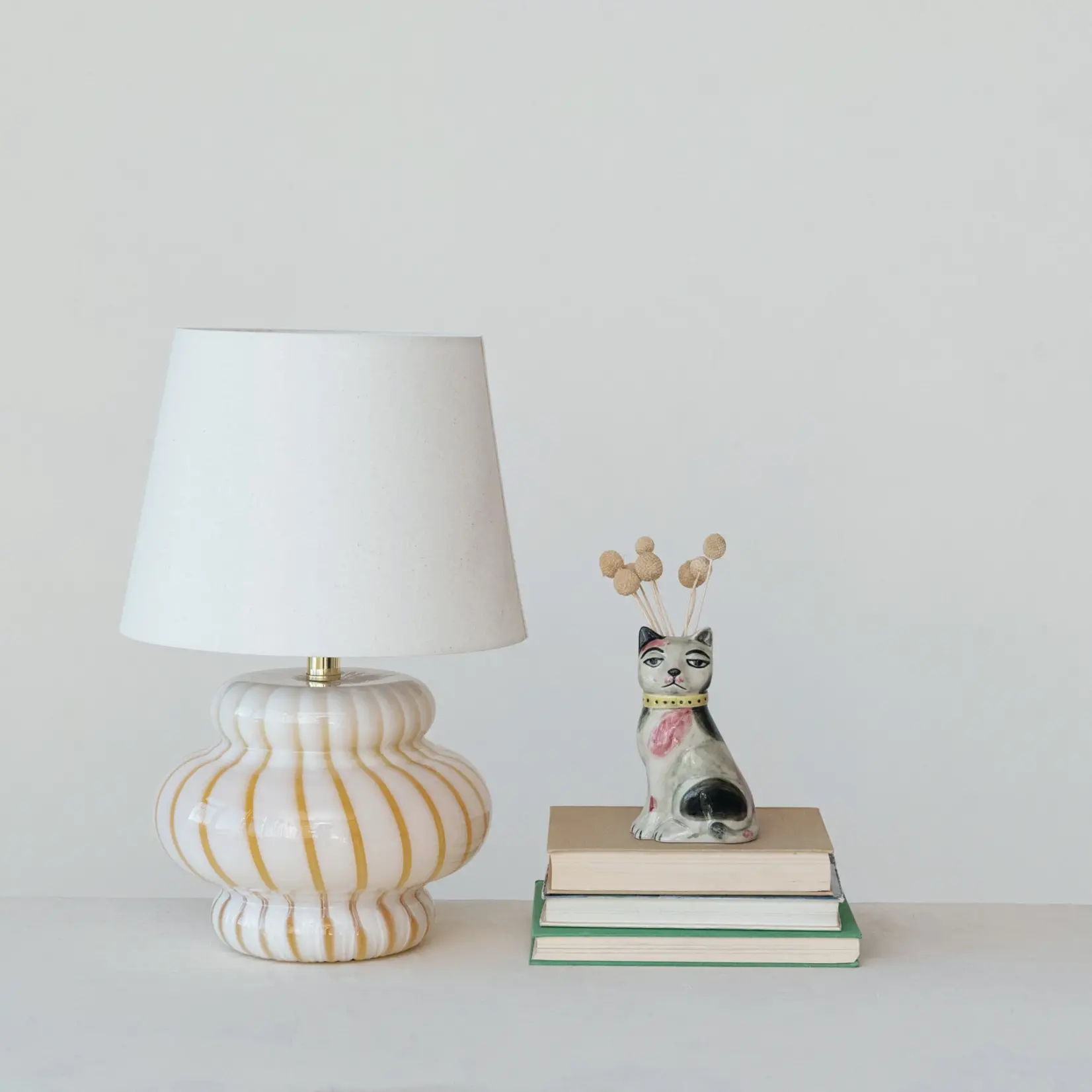 Stoneware Cat Vase