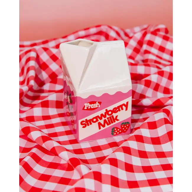 Ceramic Vase Strawberry Milk