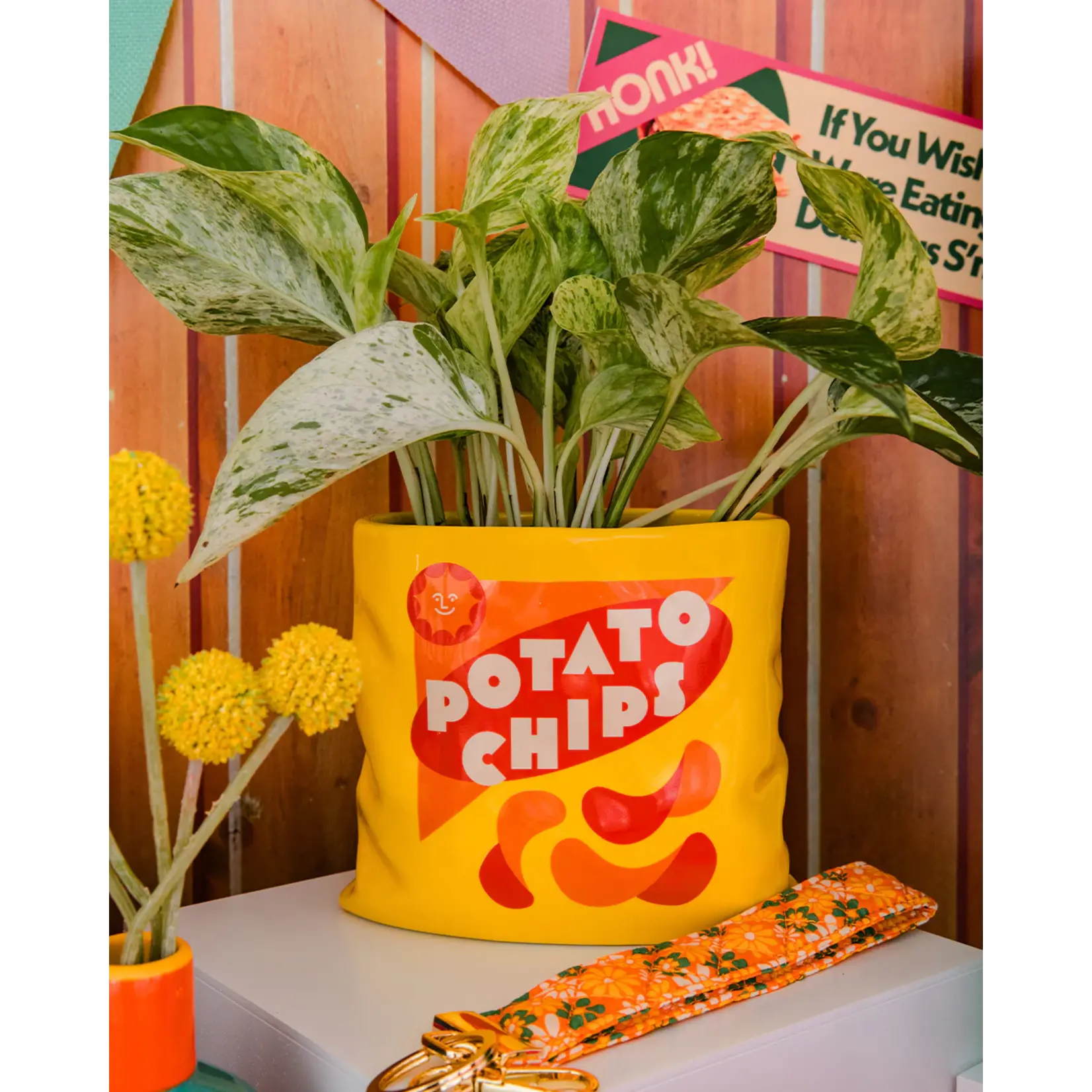 Ceramic Vase Potato Chips