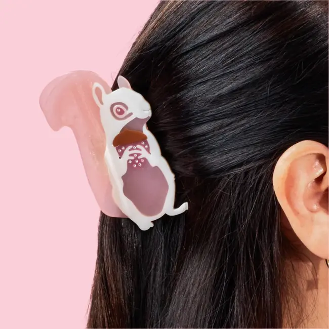 Albino Squirrel Hair Claw