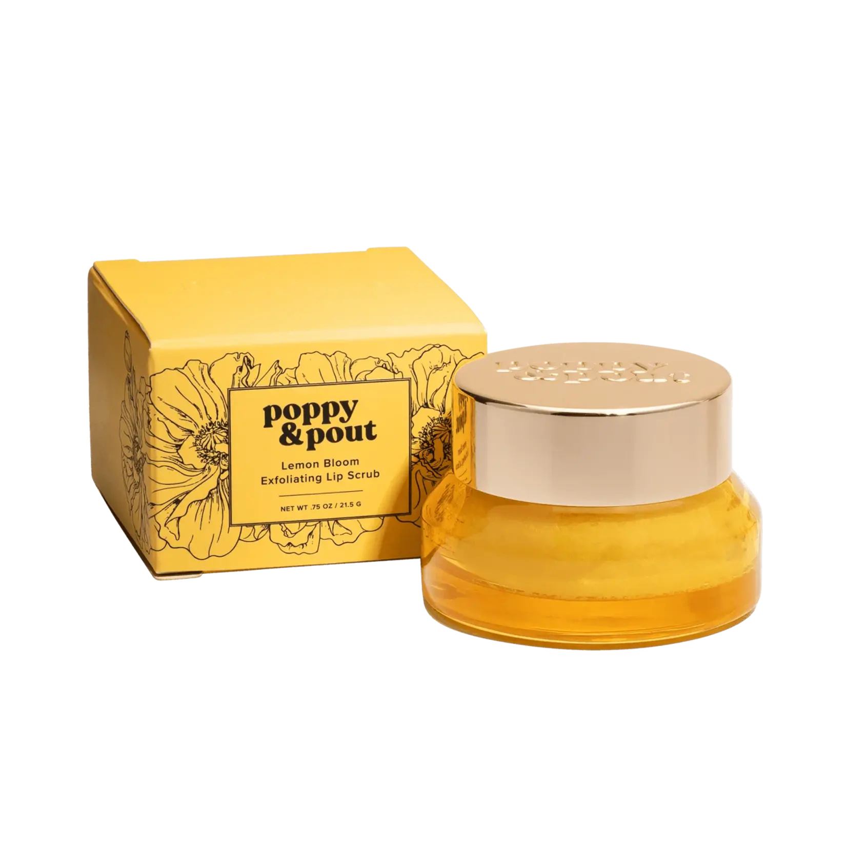 Poppy & Pout Lip Scrub - Lemon Bloom