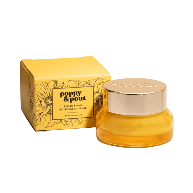 Poppy & Pout Lip Scrub - Lemon Bloom