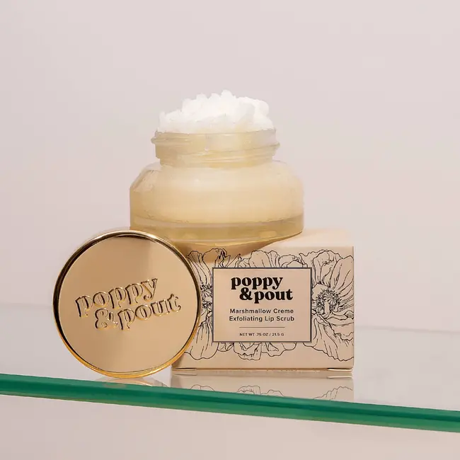 Poppy & Pout Lip Scrub - Marshmallow Creme
