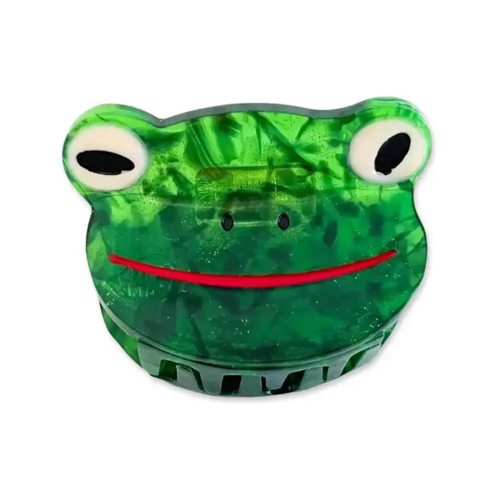 Jenny Lemon Hair Claw - Mini Frog Green