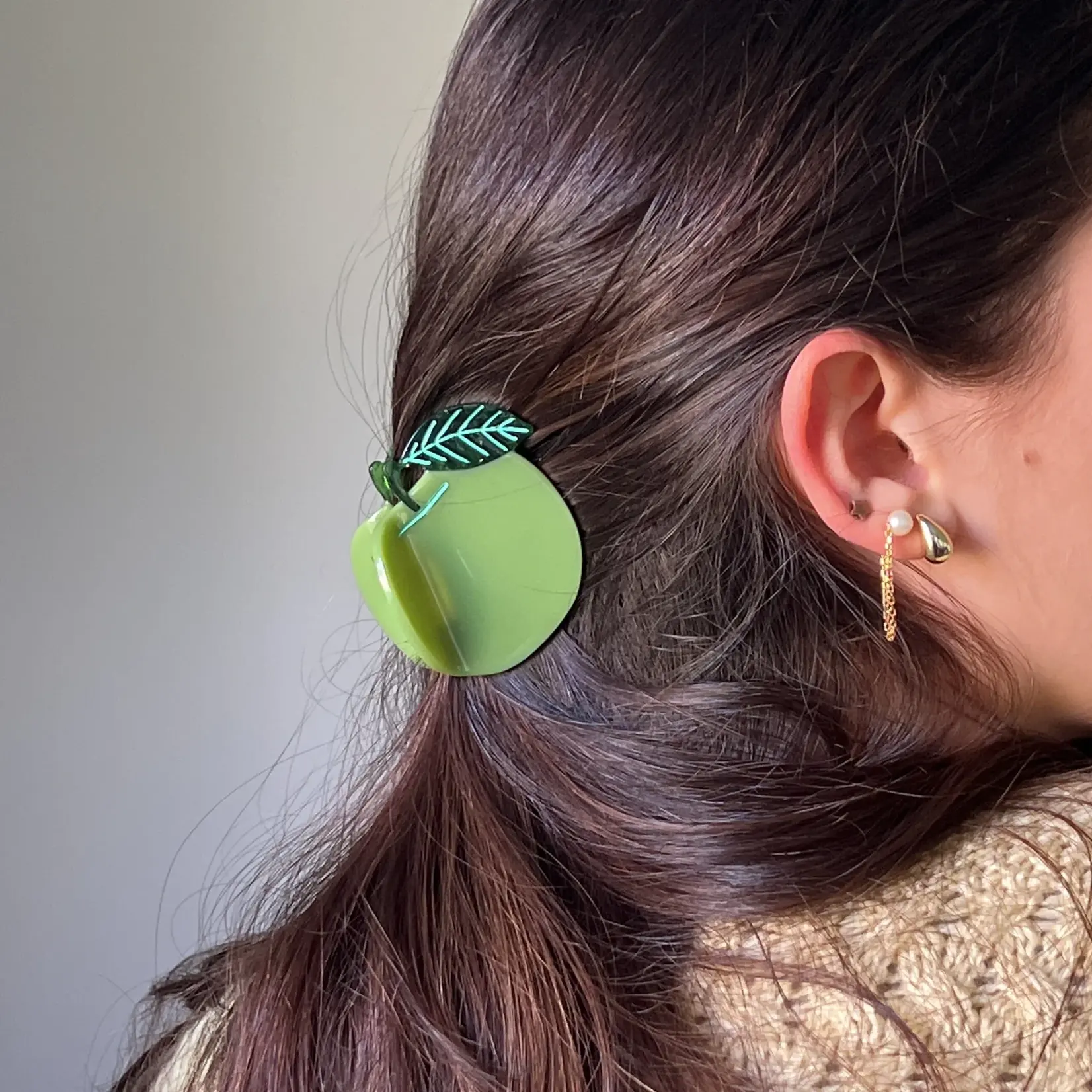 Jenny Lemon Hair Claw - Apple