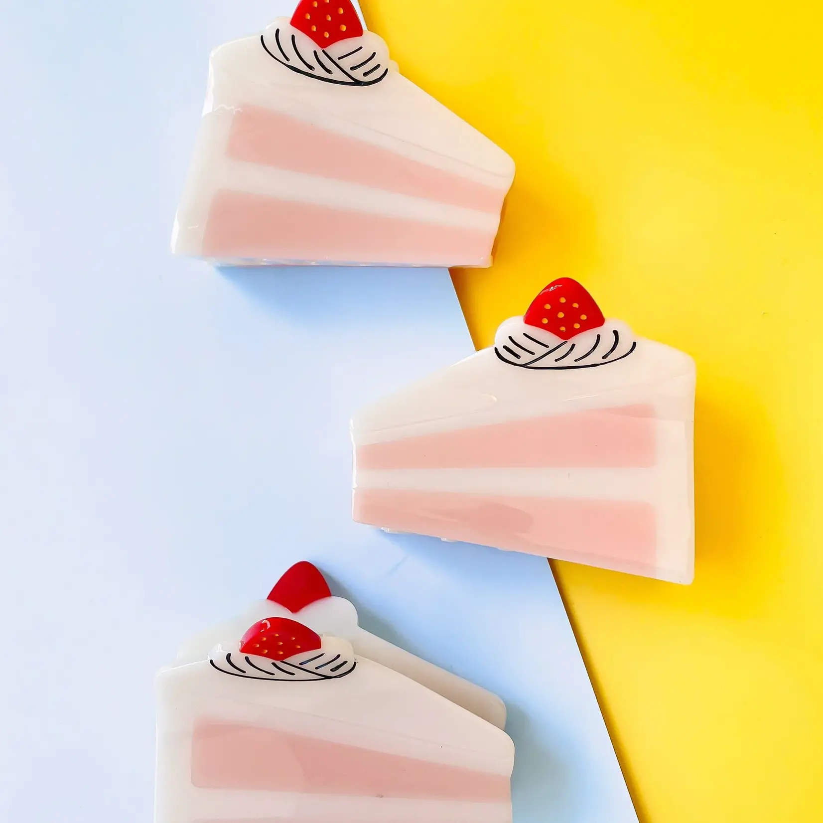 Jenny Lemon Hair Claw - Cake