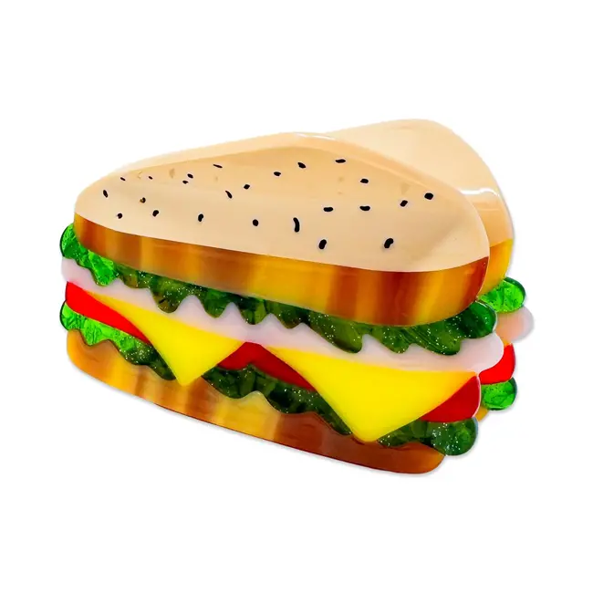 Jenny Lemon Hair Claw - Deli Sandwich