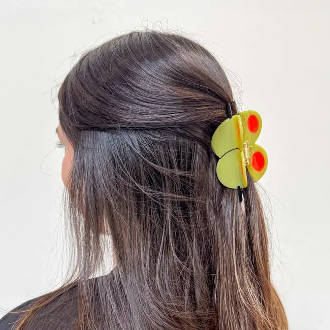 Jenny Lemon Hair Claw - Olive