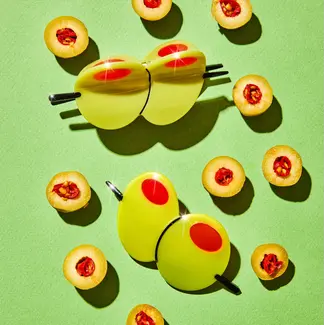 Jenny Lemon Hair Claw - Olive