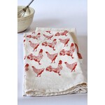 The High Fiber High Fiber Towel - Red Chickens