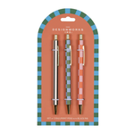 A Dopo Set of Pens (3) -  Stripe Check