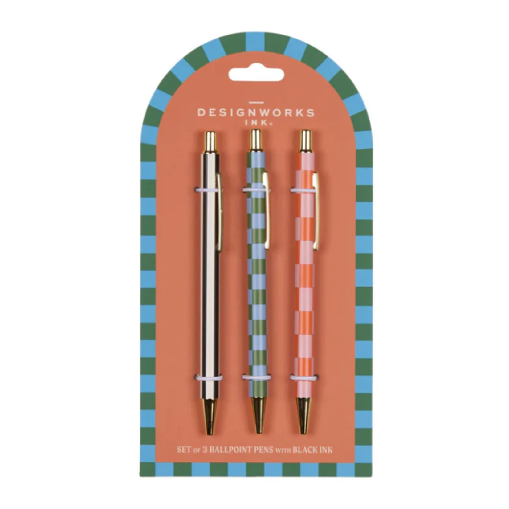 A Dopo Set of Pens (3) -  Stripe Check