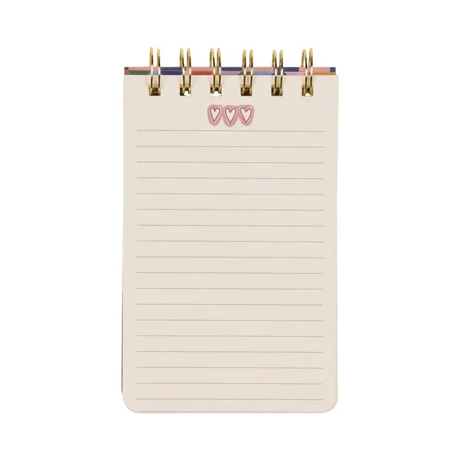 A Dopo Twin Wire Notepad -  Hearts