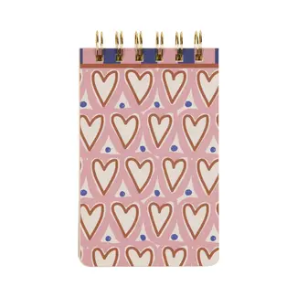 A Dopo Twin Wire Notepad -  Hearts