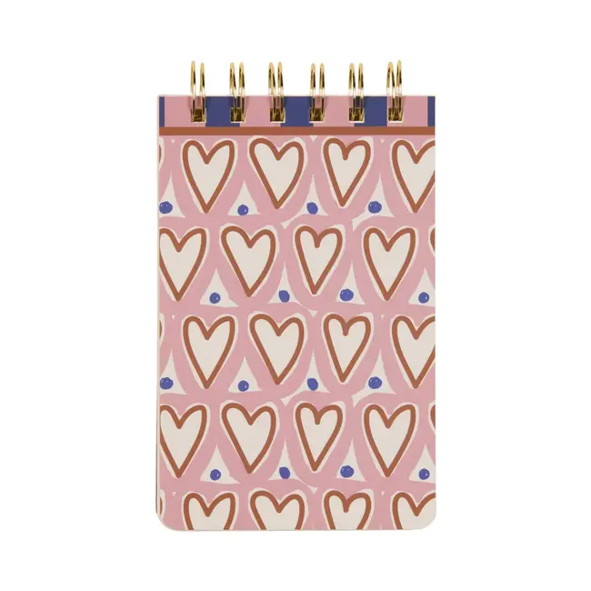 A Dopo Twin Wire Notepad -  Hearts