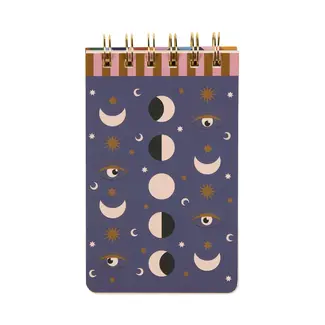 A Dopo Twin Wire Notepad -  Moon Phases